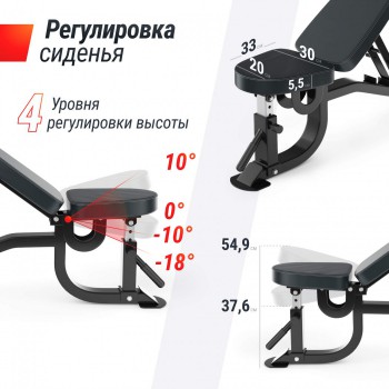 ������ ������� ������������ UNIX Fit Bench 200R - Vasil-Gym